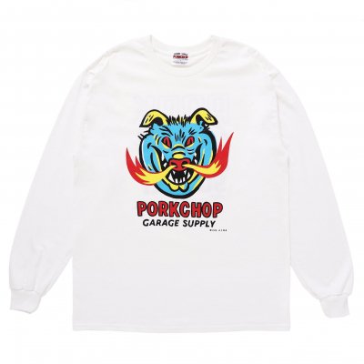 PORK CHOP /ݡå/MASA SCULP L/S TEE A/ץȥ󥰥꡼֥ƥ/WHITE