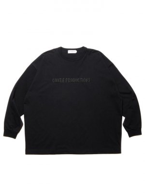 COOTIE/ƥ/OVERSIZED L/S TEE (EMBROIDERY)/С󥰥꡼֥ƥ/BLACK