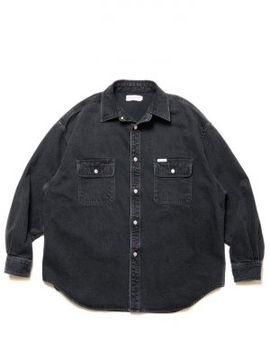 COOTIE/ƥ/10.5OZ DENIM L/S WORK SHIRT/ǥ˥ॷ/BLACK FADE