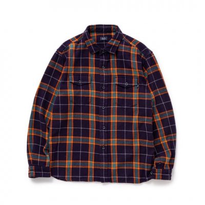 RATS/å/COTTON FLANNEL NAVY CHECK SHIRT/åȥեͥ륷/NAVY CHECK