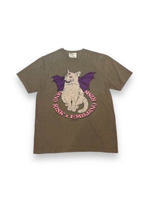 EMILIANO/ߥꥢ/RISKHIROTTON/ꥹ/ҥåȥ/CAT S/S TEE/GRAY