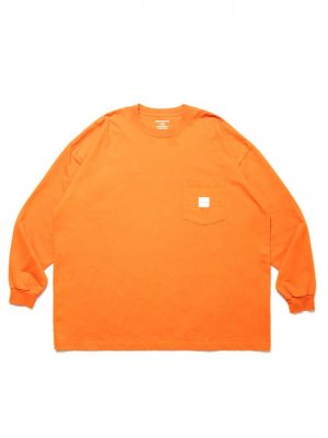 COOTIE/ƥ/GARMENT DYED ERROR FIT L/S TEE/ȥɥ饤顼եåȥ󥰥꡼֥ƥ/ORANGE