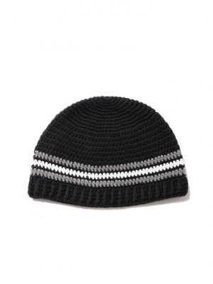 COOTIE/ƥ/CROCHET CUFFLESS BEANIE/եӡˡ/BLACK LINE