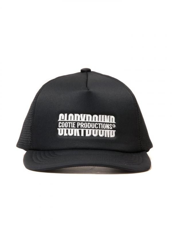 COOTIE PRODUCTIONS - Faux Leather 5 Panel Mesh Cap (BLACK