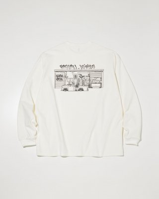 RADIALL/ǥ/True Deal Pot CREW NECK T-SHIRT L/S/󥰥꡼֥ƥ/WHITE