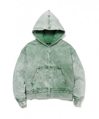 F-LAGSTUF-F/ե饰/BORO ZIP HOODIE (MUJI)/åץåץաǥ/GREEN