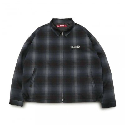 Hide and Seek/ϥɥɥ/Check Harrington Jacket/֥åϥȥ󥸥㥱å/BLACK