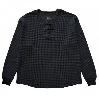 EXODUS//ORIENTAL HENRY NECK SHIRT/إ꡼ͥåޥ/BLACK