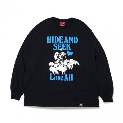 Hide and Seek/ϥɥɥ/Love All L/S Tee/ץȥ󥰥꡼֥ƥ/BLACK