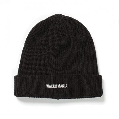 WACKO MARIA/拾ޥꥢ/KNIT WATCH CAP ( TYPE-1 )/˥åȥåå/BLACK