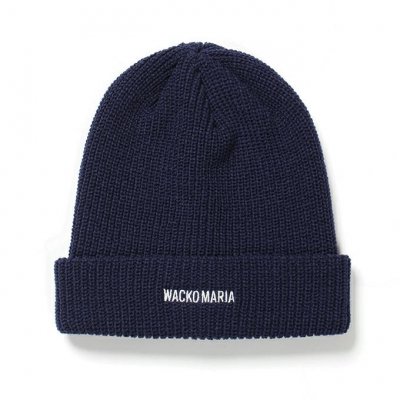 WACKO MARIA/拾ޥꥢ/KNIT WATCH CAP ( TYPE-1 )/˥åȥåå/NAVY