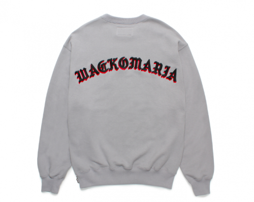 WACKO MARIA/拾ޥꥢ/MIDDLE WEIGHT CREW NECK SWEAT SHIRT ( TYPE-2 )/ߥɥ륦ȥ롼ͥå/GRAY