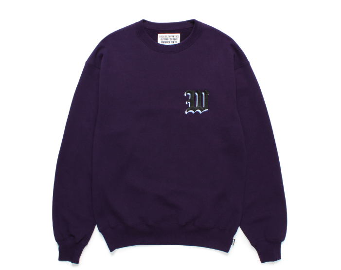 WACKO MARIA/ワコマリア/MIDDLE WEIGHT CREW NECK SWEAT SHIRT ( TYPE-2 )/ ミドルウェイトクルーネック/PURPLE - EMILIANO ONLINE SHOP|RADIALL,DELUXE,WACKO MARIA /ラディアル,デラックス,ワコマリア通販 WACKO MARIA/ワコマリア/MIDDLE WEIGHT CREW NECK SWEAT SHIRT ( TYPE-2 )/ ミドルウェイトクルーネック/PURPLE - EMILIANO ONLINE SHOP|RADIALL,DELUXE,WACKO MARIA /ラディアル,デラックス,ワコマリア通販