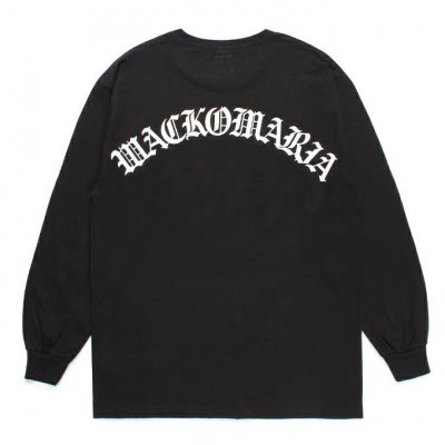 WACKO MARIA/拾ޥꥢ/CREW NECK LONG SLEEVE T-SHIRT/롼ͥå󥰥꡼T/BLACK