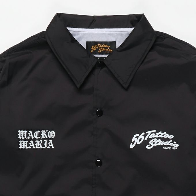 WACKO MARIA/ワコマリア/56 TATTOO STUDIO / COACH JACKET/56 タトゥースタジオ/コーチジャケット/BLACK  - EMILIANO ONLINE SHOP｜RADIALL,DELUXE,WACKO MARIA/ラディアル,デラックス,ワコマリア通販