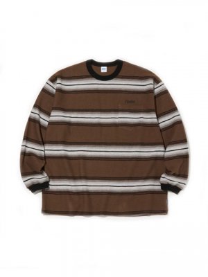 RADIALL/ǥ/4 Links Crew CREW NECK T-SHIRT L/S/ܡ󥰥꡼֥/GM BROWN