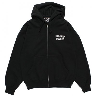 WACKO MARIA/拾ޥꥢ/HEAVY WEIGHT FULL ZIP HOODED SWEAT SHIRT ( TYPE-1 )/ե른åץաǥåɥåȥ/BLACK