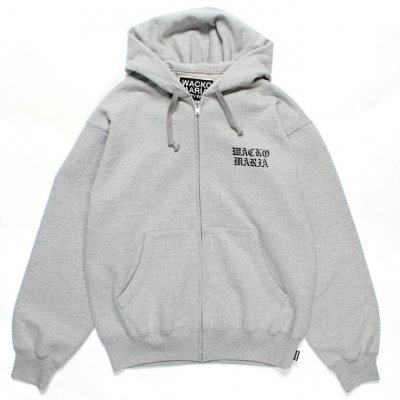 WACKO MARIA/拾ޥꥢ/HEAVY WEIGHT FULL ZIP HOODED SWEAT SHIRT ( TYPE-1 )/ե른åץաǥåɥåȥ/GRAY