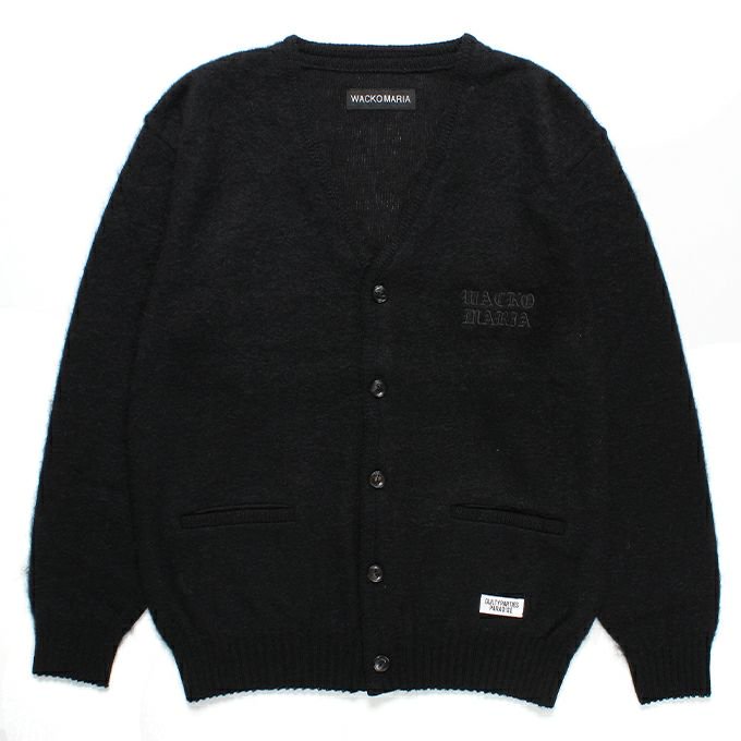 WACKO MARIA/ワコマリア/MOHAIR KNIT CARDIGAN ( TYPE-2 )/モヘアニットカーディガン/BLACK -  EMILIANO ONLINE SHOP｜RADIALL,DELUXE,WACKO MARIA/ラディアル,デラックス,ワコマリア通販