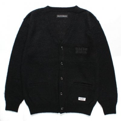 WACKO MARIA/拾ޥꥢ/MOHAIR KNIT CARDIGAN ( TYPE-2 )/إ˥åȥǥ/BLACK