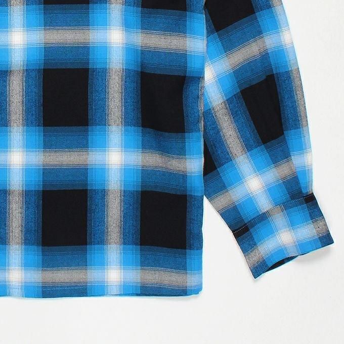 WACKO MARIA オンブレチェック オープンカラーシャツ 美品 S 70726f647563742f32303233313132