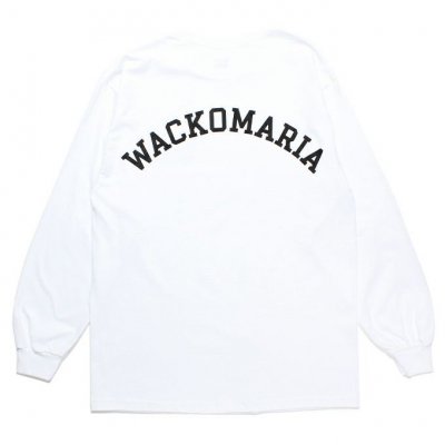 WACKO MARIA/拾ޥꥢ/CREW NECK LONG SLEEVE T-SHIRT(TYPE-3)/롼ͥå󥰥꡼T/WHITE