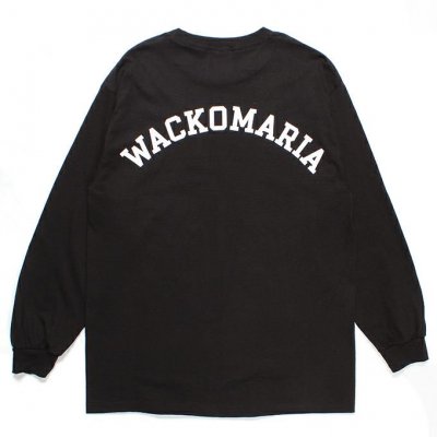 WACKO MARIA/拾ޥꥢ/CREW NECK LONG SLEEVE T-SHIRT(TYPE-3)/롼ͥå󥰥꡼T/BLACK