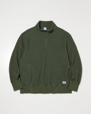 RADIALL/ǥ/BIG WAFFLE - HALF ZIP SWEATSHIRT L/S/ϡեåץåȥ󥰥꡼/MILITARY GREEN