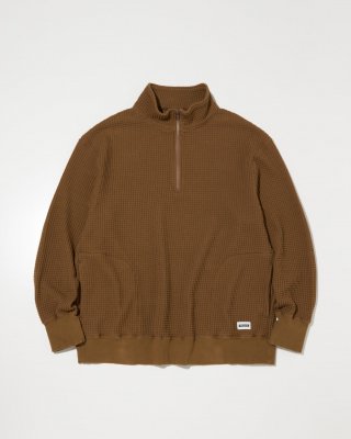 RADIALL/ǥ/BIG WAFFLE - HALF ZIP SWEATSHIRT L/S/ϡեåץåȥ󥰥꡼/COYOTE