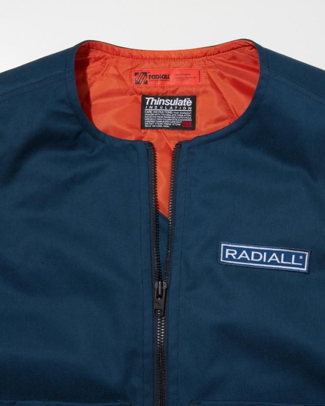 RADIALL/ラディアル/Cnq Riverside ZIP UP VEST/ベスト/NAVY