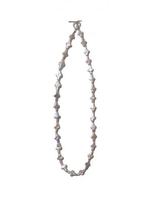 COOTIE/ƥ/DISTORTION CROSS PEARL NECKLACE (TYPE-1)/ѡ ͥå쥹/WHITE