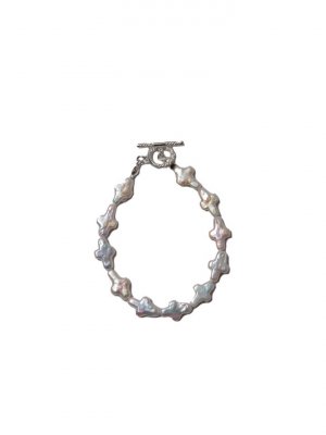 COOTIE/ƥ/DISTORTION CROSS PEARL BRACELET/ѡ֥쥹å /WHITE