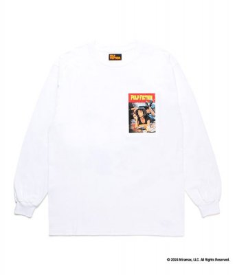 WACKO MARIA/拾ޥꥢ/PULP FICTION LONG SLEEVE T-SHIRT (TYPE-3)/ѥץե󥰥꡼T/WHITE