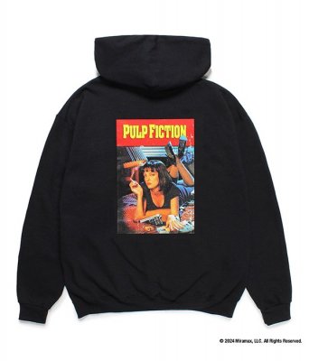 WACKO MARIA/拾ޥꥢ/PULP FICTION HOODED SWEAT SHIRT  (TYPE-1)/ѥץեץ륪Сåȥ/BLACK