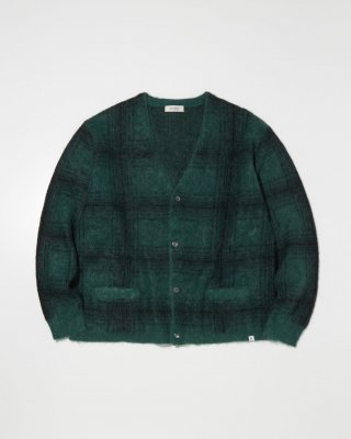 RADIALL/ǥ/Robber Dub CARDIGAN SWEATER L/S/إǥ/FOREST GREEN