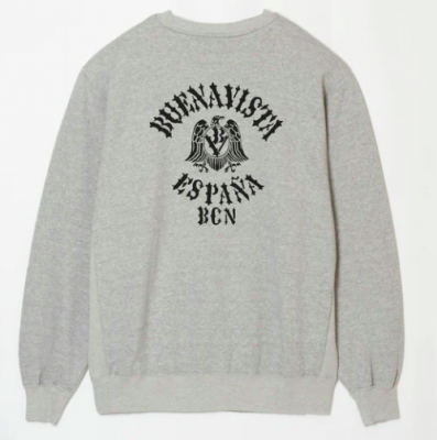 BUENA VISTA/֥ʥӥ/STENCIL BV LOGO SWEAT/ץȥåȥ/GRAY