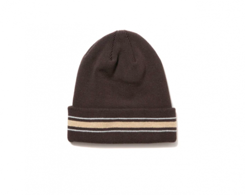 COOTIE/ƥ/DRY TECH BORDER BIG CUFFED BEANIE/ɥ饤ƥåܡӥåӡˡ/BROWN