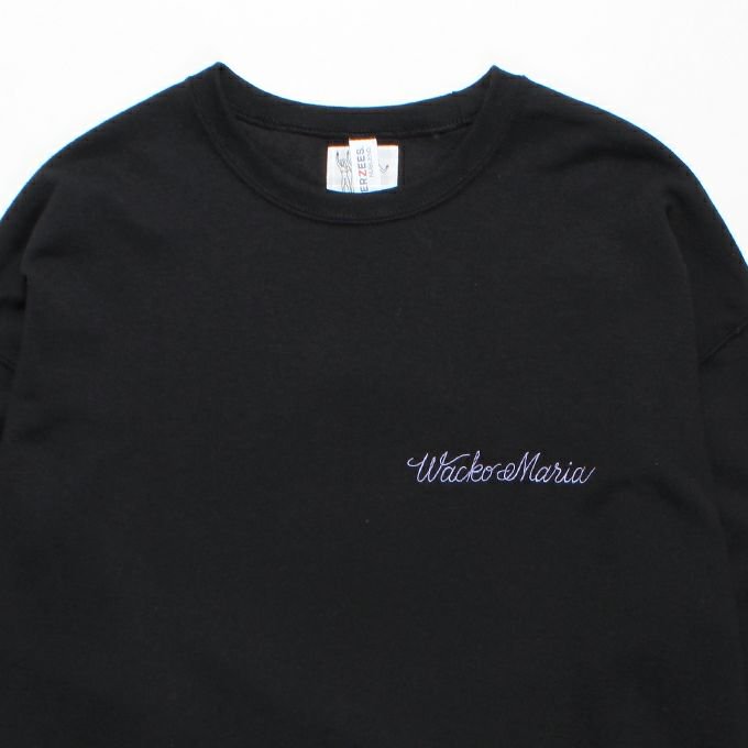 WACKO MARIA/ワコマリア/世界平和プロジェクト / CREW NECK SWEAT SHIRT ( TYPE-1 )/BLACK -  EMILIANO ONLINE SHOP｜RADIALL,DELUXE,WACKO MARIA/ラディアル,デラックス,ワコマリア通販