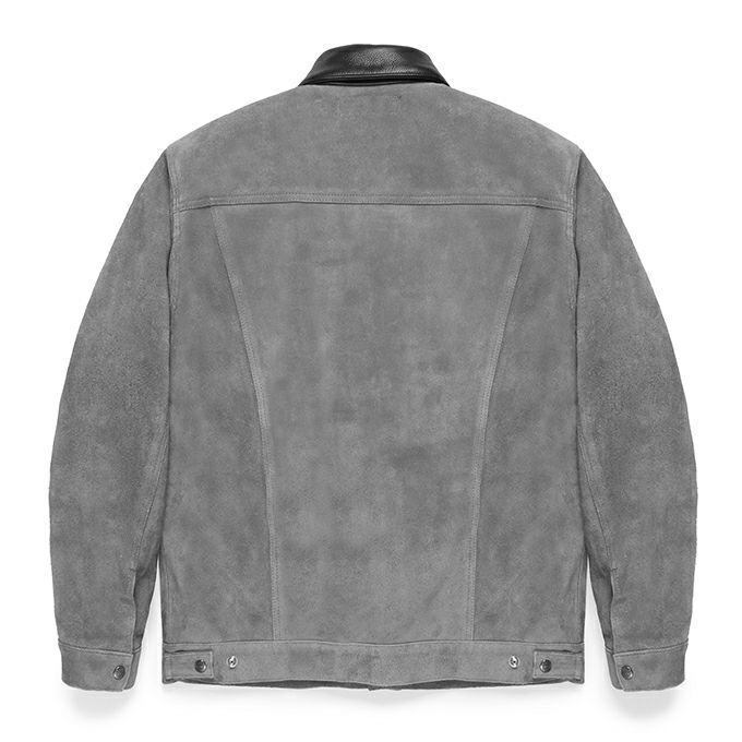 WACKO MARIA/ワコマリア/SUEDE LEATHER TRUCKER JACKET/スエードレザートラッカージャケット/GRAY -  EMILIANO ONLINE SHOP｜RADIALL,DELUXE,WACKO MARIA/ラディアル,デラックス,ワコマリア通販