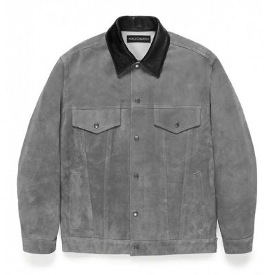 WACKO MARIA/拾ޥꥢ/SUEDE LEATHER TRUCKER JACKET/ɥ쥶ȥå㥱å/GRAY