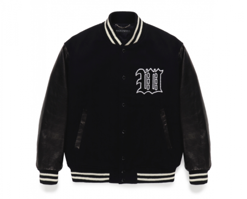 WACKO MARIA/拾ޥꥢ/LEATHER VARSITY JACKET -B- ( TYPE-2 )/쥶Сƥ㥱å/BLACK