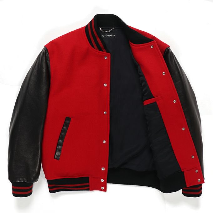 WACKO MARIA/ワコマリア/LEATHER VARSITY JACKET -B- ( TYPE-2 )/レザーバーシティジャケット/RED -  EMILIANO ONLINE SHOP｜RADIALL,DELUXE,WACKO MARIA/ラディアル,デラックス,ワコマリア通販