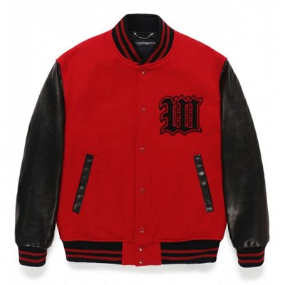 WACKO MARIA/拾ޥꥢ/LEATHER VARSITY JACKET -B- ( TYPE-2 )/쥶Сƥ㥱å/RED