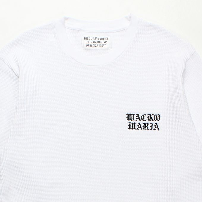 WACKO MARIA/ワコマリア/THERMAL CREW NECK SHIRT ( TYPE-2 )/サーマルクルーネックシャツ/WHITE -  EMILIANO ONLINE SHOP｜RADIALL,DELUXE,WACKO MARIA/ラディアル,デラックス,ワコマリア通販