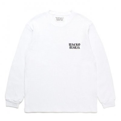 WACKO MARIA/拾ޥꥢ/THERMAL CREW NECK SHIRT ( TYPE-2 )/ޥ륯롼ͥå/WHITE