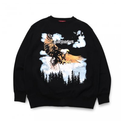 Hide and Seek/ϥɥɥ/Eagle Sweat Shirt/åȥ/BLACK