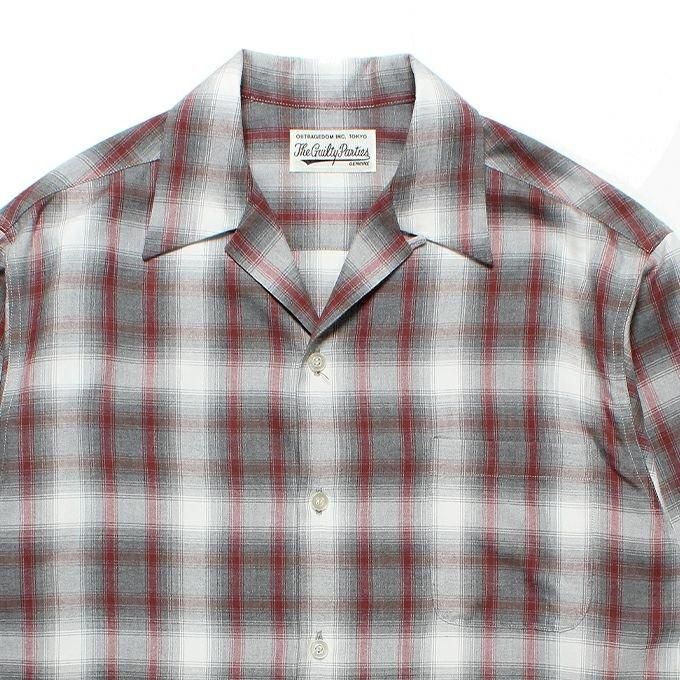 WACKO MARIA/ワコマリア/OMBRE CHECK OPEN COLLAR SHIRT L/S WACKO MARIA/ワコマリア/OMBRE CHECK OPEN COLLAR SHIRT L/S