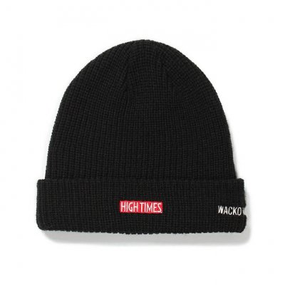 WACKO MARIA/拾ޥꥢ/HIGH TIMES / KNIT WATCH CAP/ϥॹ/˥åȥåå/BLACK