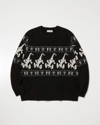 RADIALL/ǥ/Harvest CREW NECK SWEATER L/S/롼ͥå˥å/BLACK