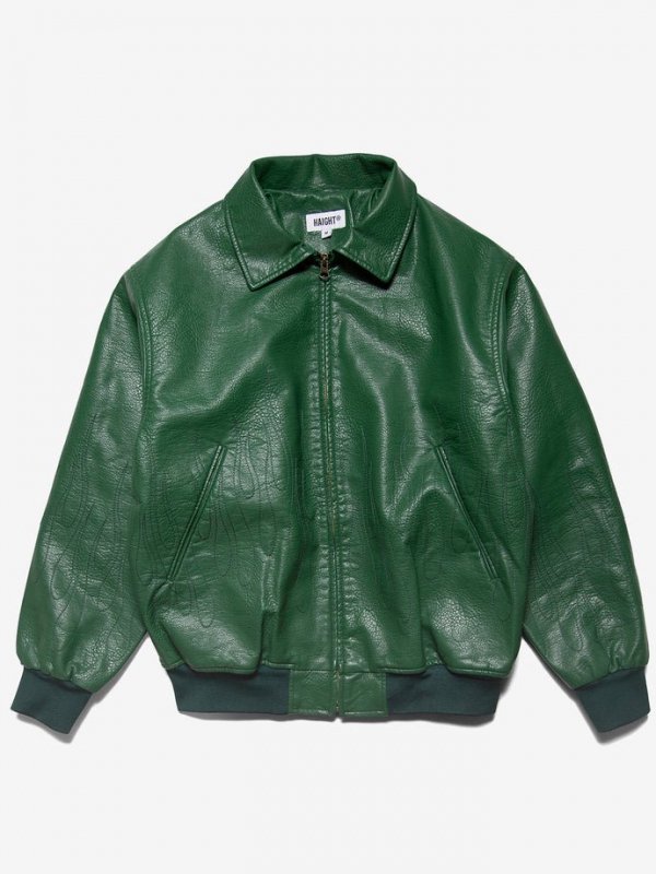 HAIGHT/ヘイト/PU LEATHER JACKET/PUレザージャケット/GREEN - EMILIANO ONLINE  SHOP｜RADIALL,DELUXE,WACKO MARIA/ラディアル,デラックス,ワコマリア通販